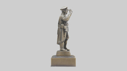 MedalWinning Soldier Statue model VR / AR / low-poly