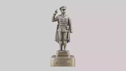 MedalWinning Soldier Statue model VR / AR / low-poly
