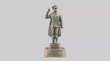 MedalWinning Soldier Statue model VR / AR / low-poly