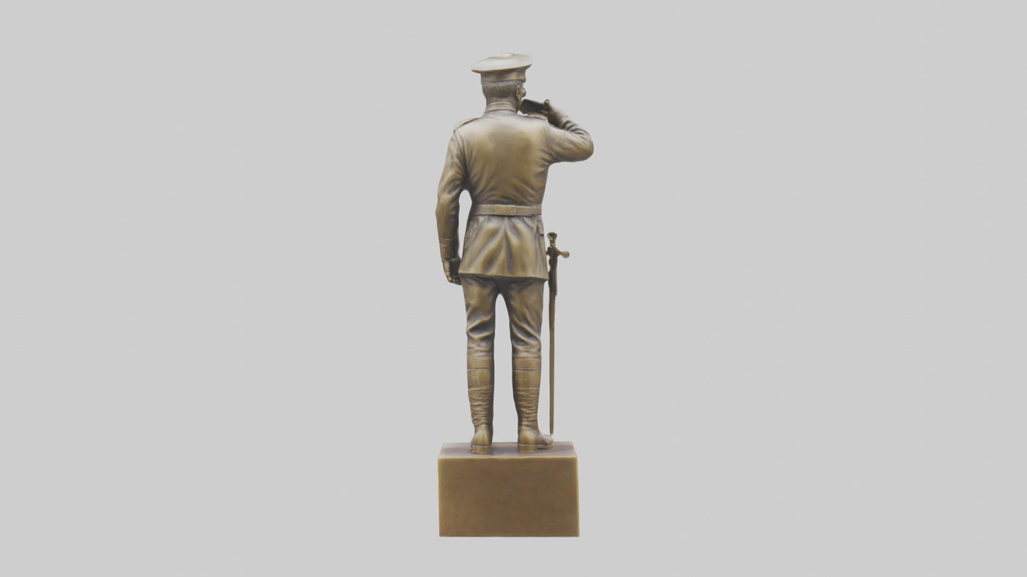 3D model MedalWinning Soldier Tribute Sculpture model VR / AR / low-poly