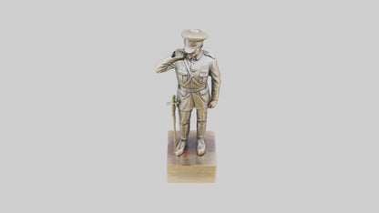 3D model MedalWinning Soldier Tribute Sculpture model VR / AR / low-poly