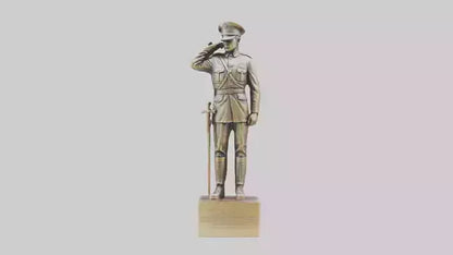 3D model MedalWinning Soldier Tribute Sculpture model VR / AR / low-poly