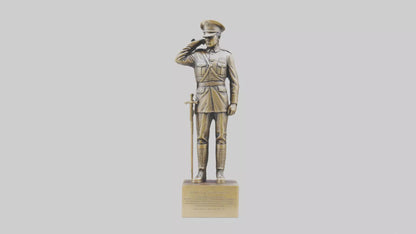 3D model MedalWinning Soldier Tribute Sculpture model VR / AR / low-poly