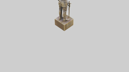 3D model MedalWinning Soldier Tribute Sculpture model VR / AR / low-poly