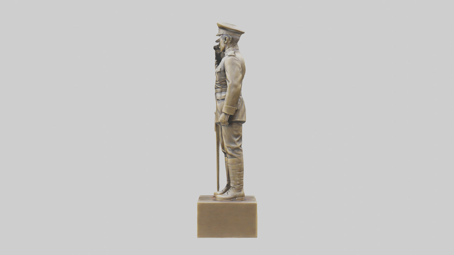 3D model MedalWinning Soldier Tribute Sculpture model VR / AR / low-poly