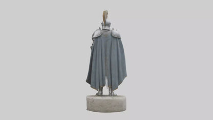 3D model Medieval Castle Knight statue model VR / AR / low-poly