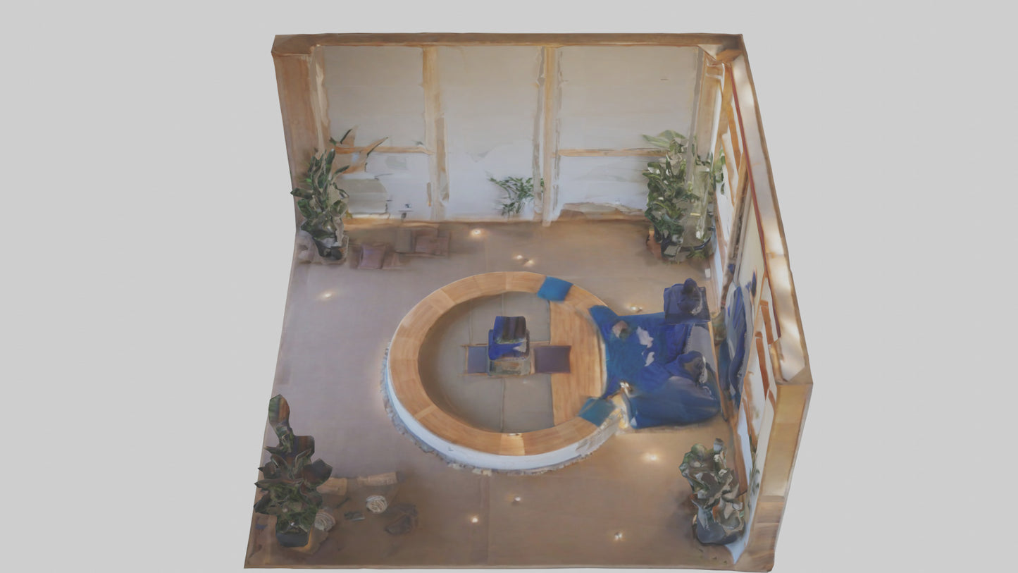 3D model Meditation Studio VR / AR / low-poly