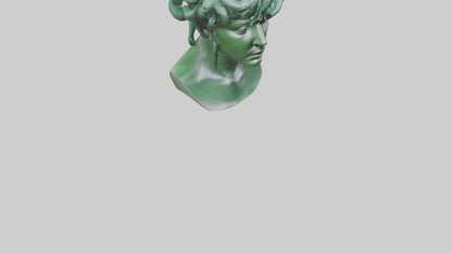 Medusa sculpture model VR / AR / low-poly