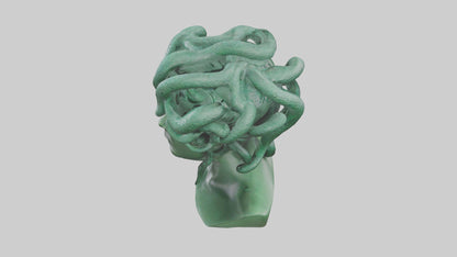 Medusa sculpture model VR / AR / low-poly