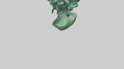 Medusa sculpture model VR / AR / low-poly