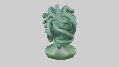 Medusa sculpture model VR / AR / low-poly