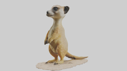3D model Meerkat standing model VR / AR / low-poly