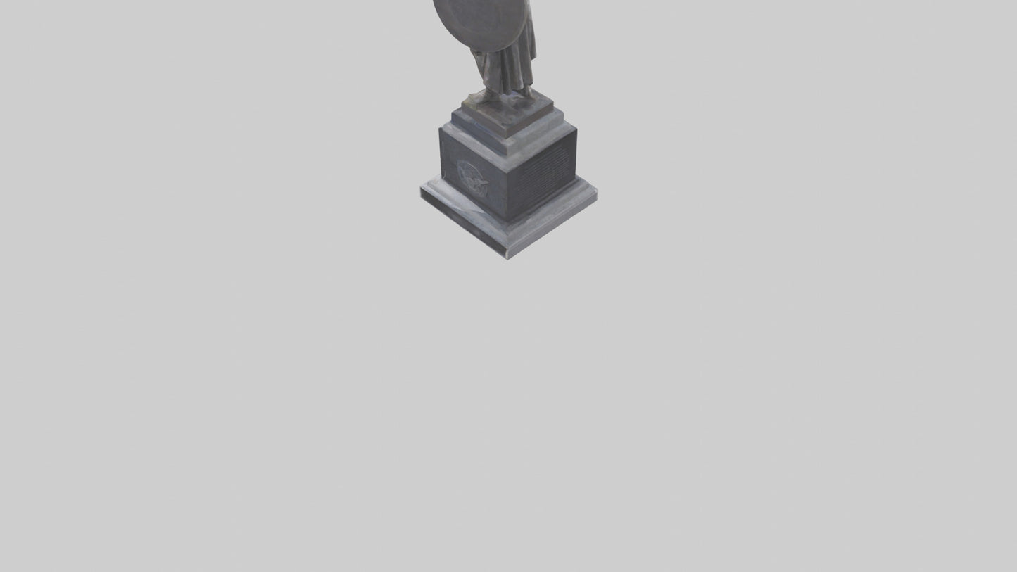 3D model Memorial for the Brave statue model VR / AR / low-poly