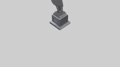 3D model Memorial for the Brave statue model VR / AR / low-poly