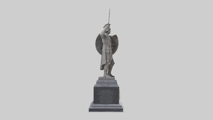 3D model Memorial for the Brave statue model VR / AR / low-poly