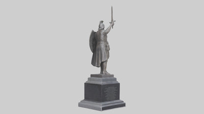 3D model Memorial for the Brave statue model VR / AR / low-poly