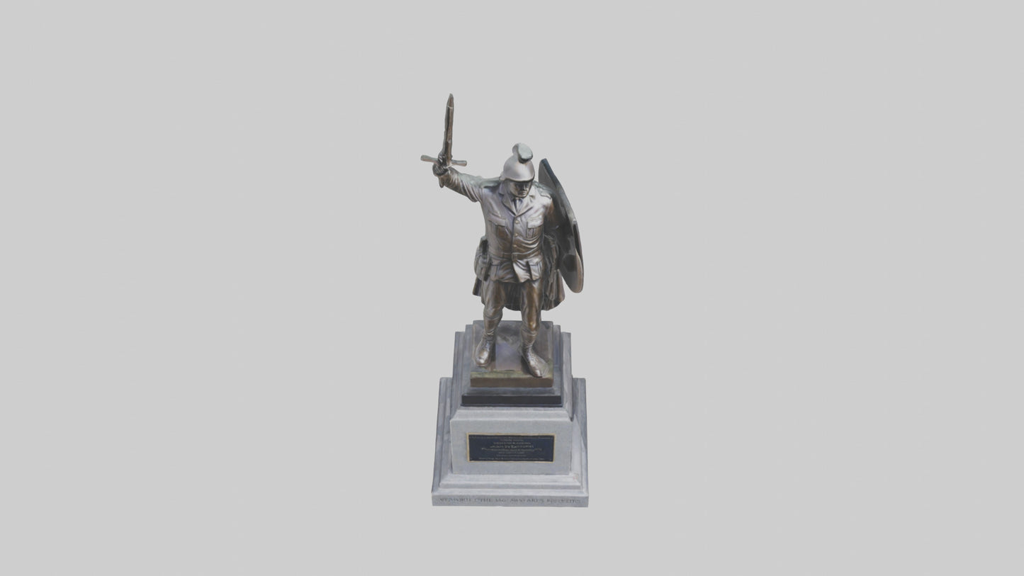 3D model Memorial for the Brave statue model VR / AR / low-poly