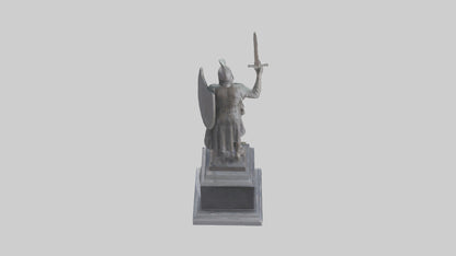 3D model Memorial for the Brave statue model VR / AR / low-poly
