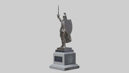 3D model Memorial for the Brave statue model VR / AR / low-poly
