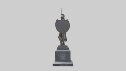 3D model Memorial for the Brave statue model VR / AR / low-poly