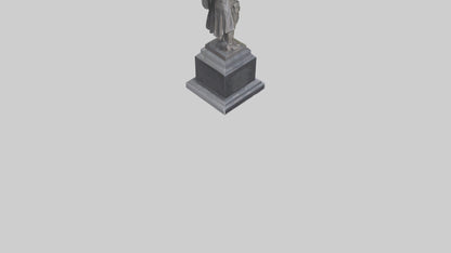 3D model Memorial for the Brave statue model VR / AR / low-poly