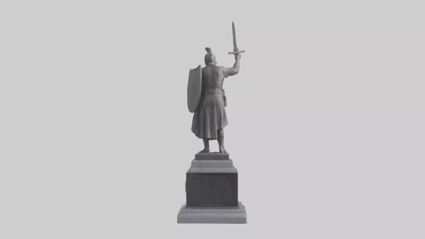 3D model Memorial for the Brave statue model VR / AR / low-poly