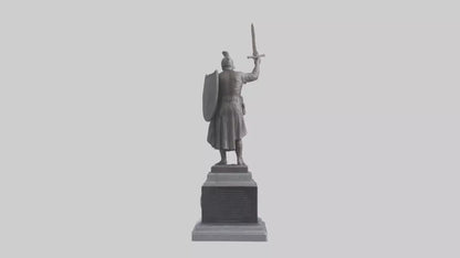3D model Memorial for the Brave statue model VR / AR / low-poly