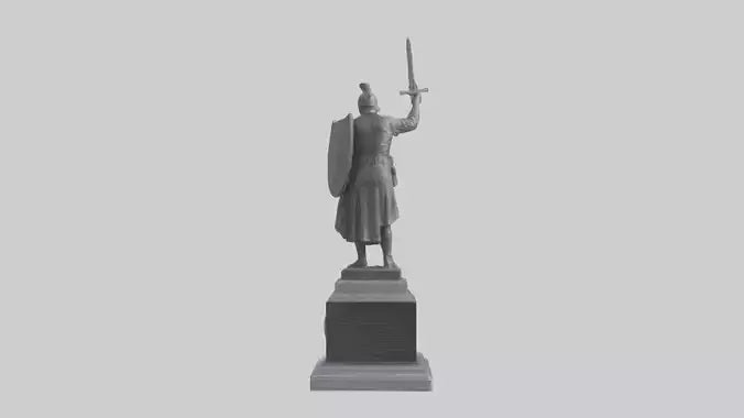 3D model Memorial for the Brave statue model VR / AR / low-poly