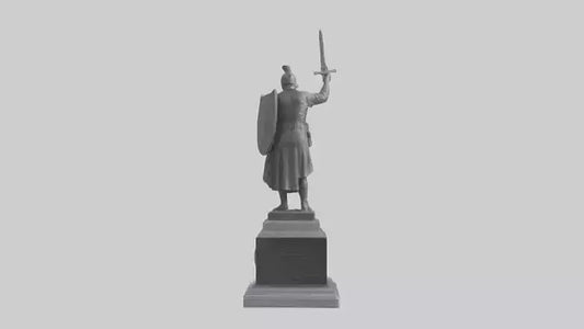 3D model Memorial for the Brave statue model VR / AR / low-poly