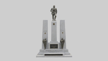 3D model Memorial to the Fallen Soldiers statue model VR / AR / low-poly