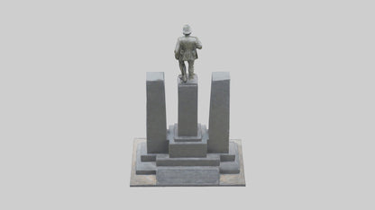 3D model Memorial to the Fallen Soldiers statue model VR / AR / low-poly