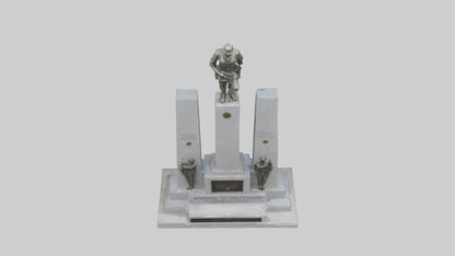 3D model Memorial to the Fallen Soldiers statue model VR / AR / low-poly