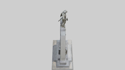 3D model Memorial to the Fallen Soldiers statue model VR / AR / low-poly