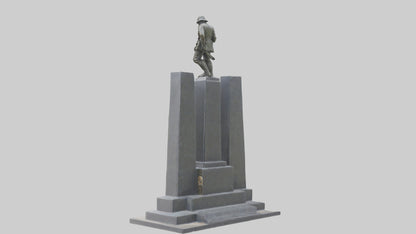 3D model Memorial to the Fallen Soldiers statue model VR / AR / low-poly