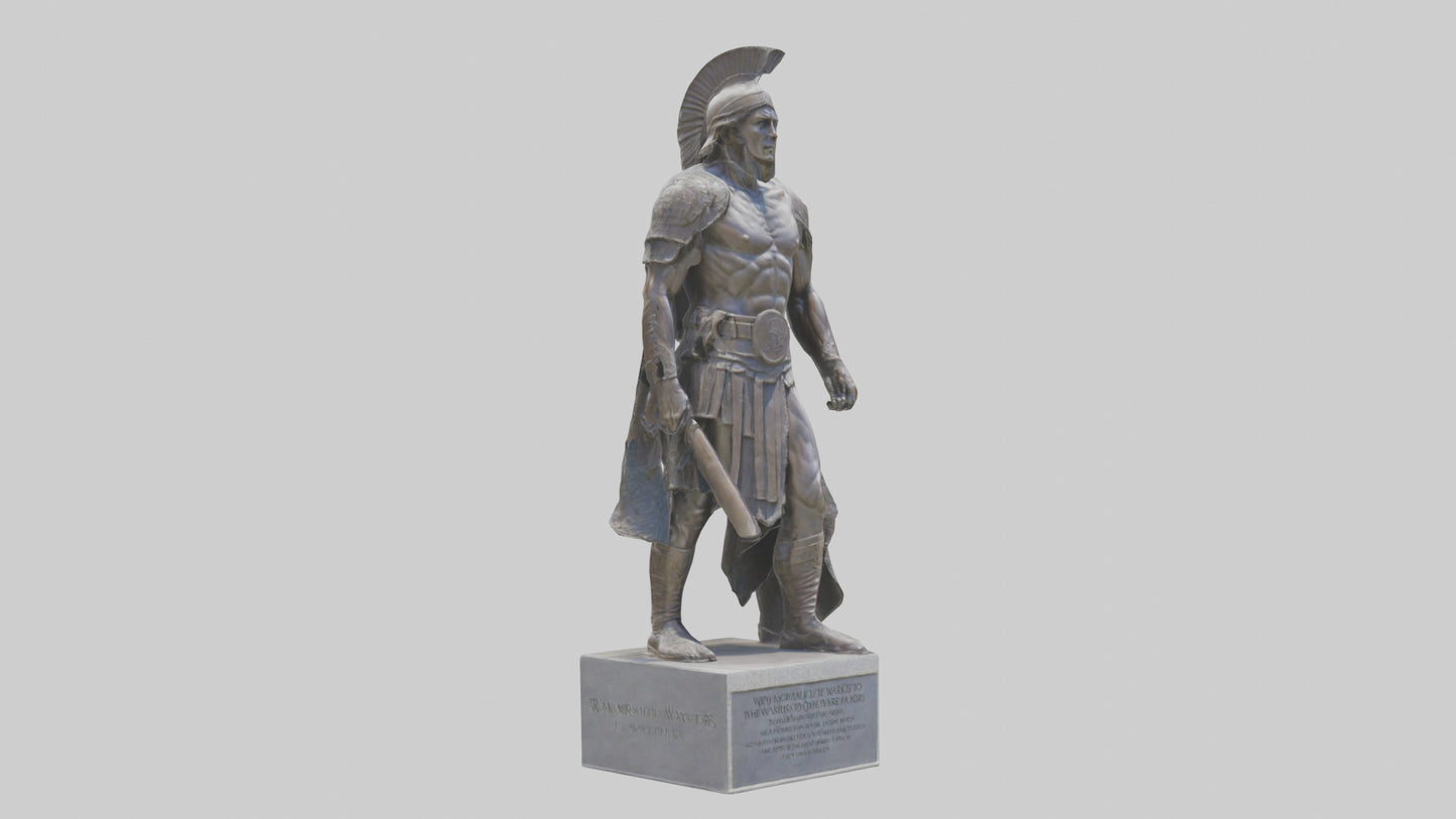 3D model Memorial to the Warriors statue model VR / AR / low-poly