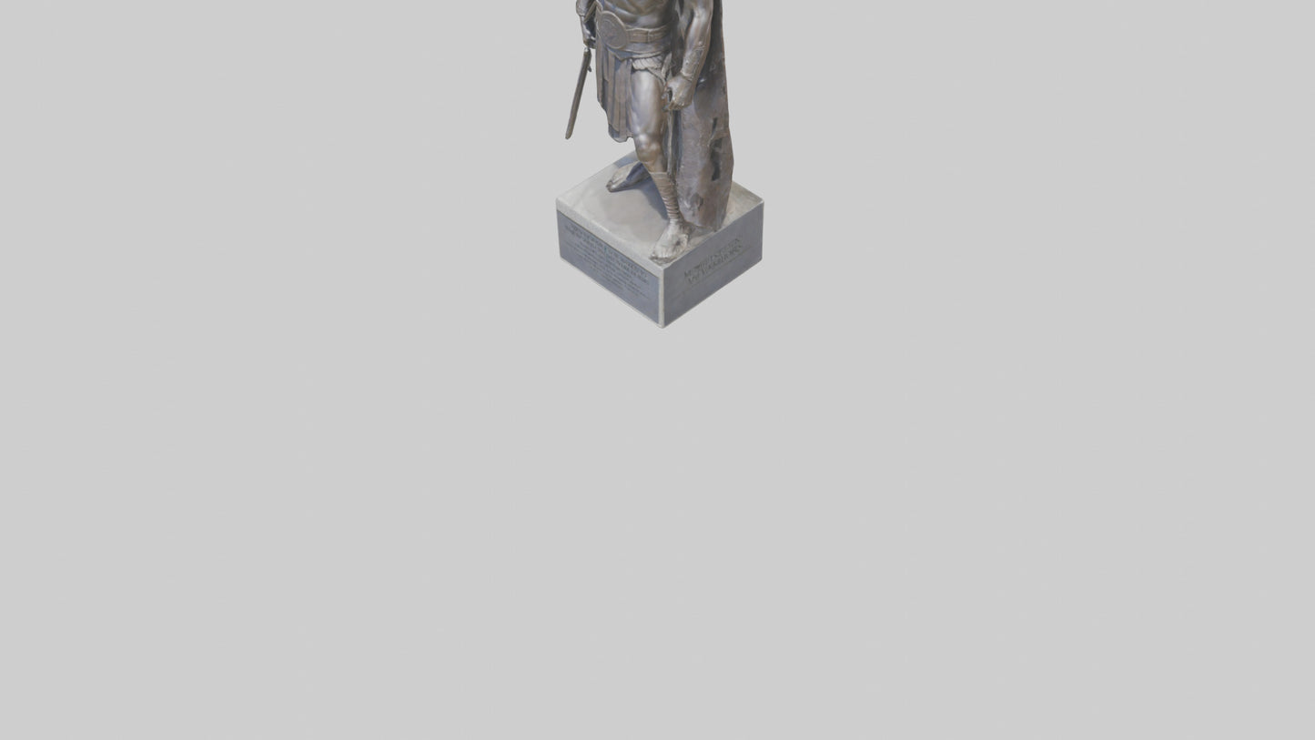 3D model Memorial to the Warriors statue model VR / AR / low-poly