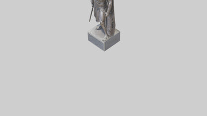 3D model Memorial to the Warriors statue model VR / AR / low-poly