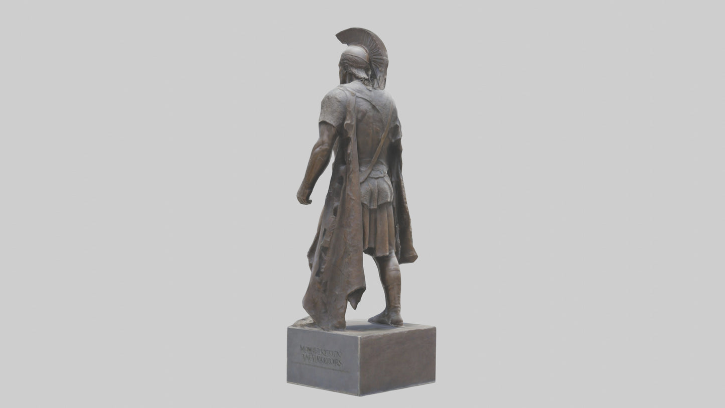3D model Memorial to the Warriors statue model VR / AR / low-poly