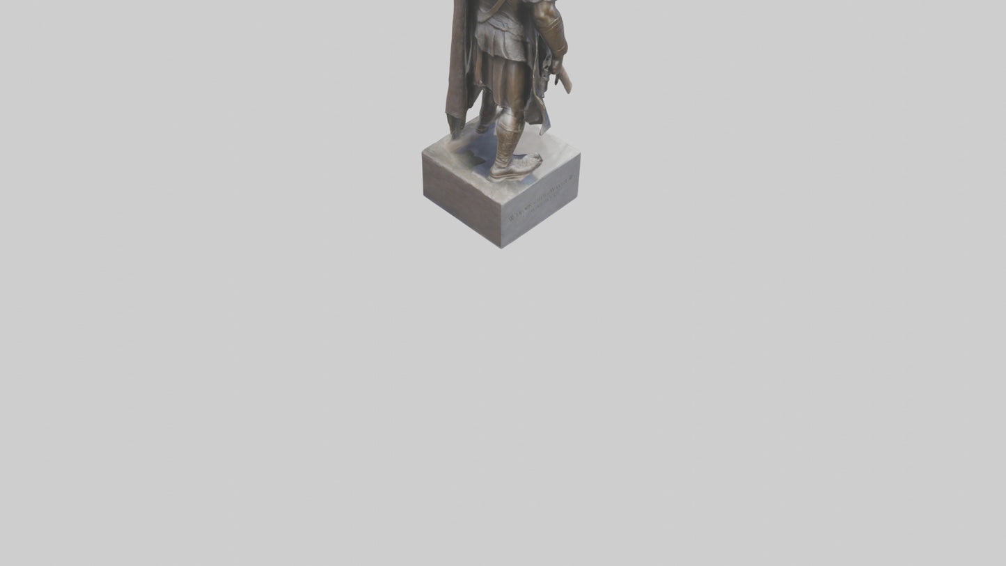 3D model Memorial to the Warriors statue model VR / AR / low-poly