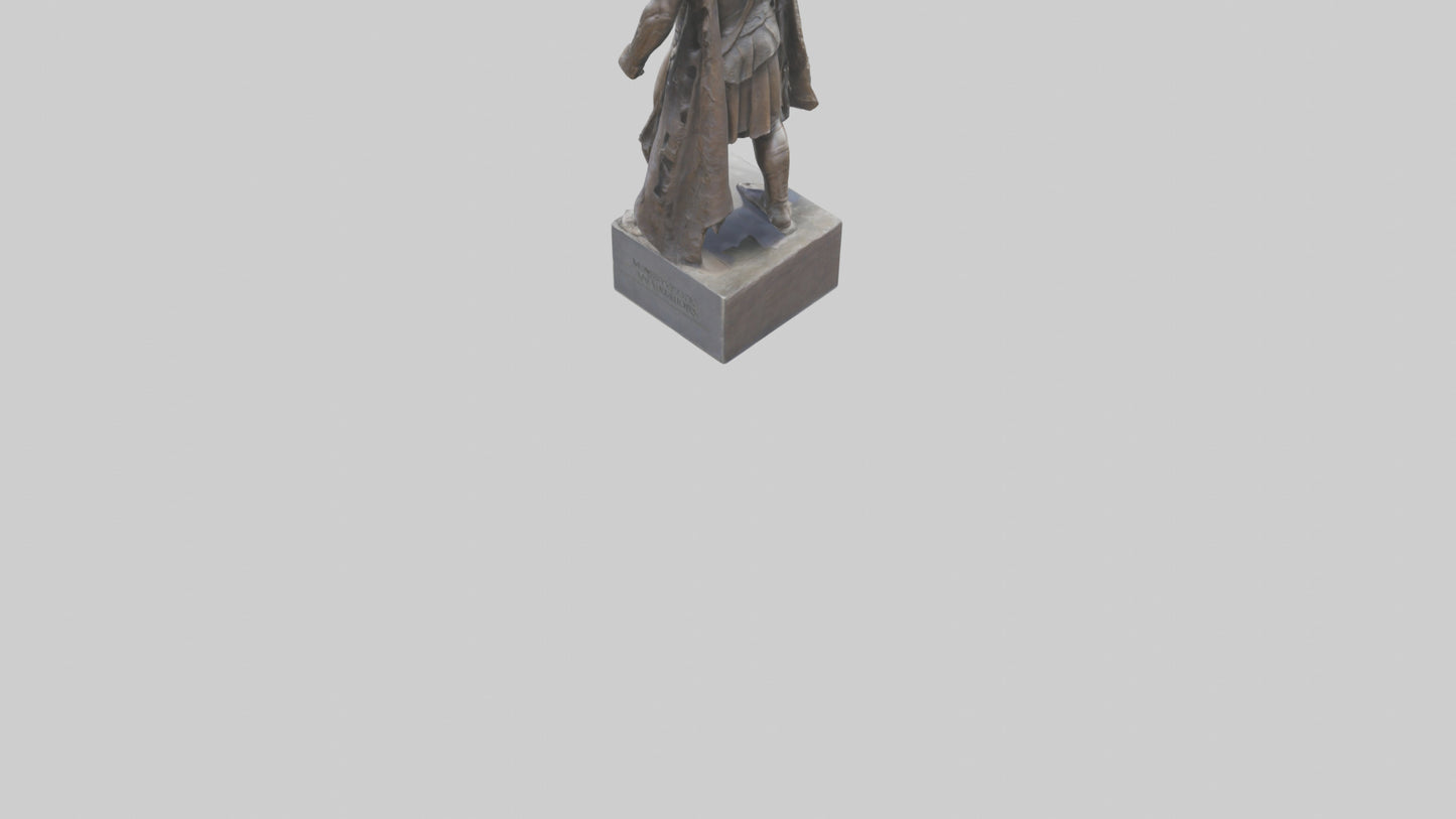 3D model Memorial to the Warriors statue model VR / AR / low-poly