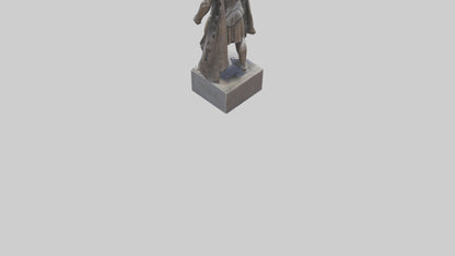 3D model Memorial to the Warriors statue model VR / AR / low-poly