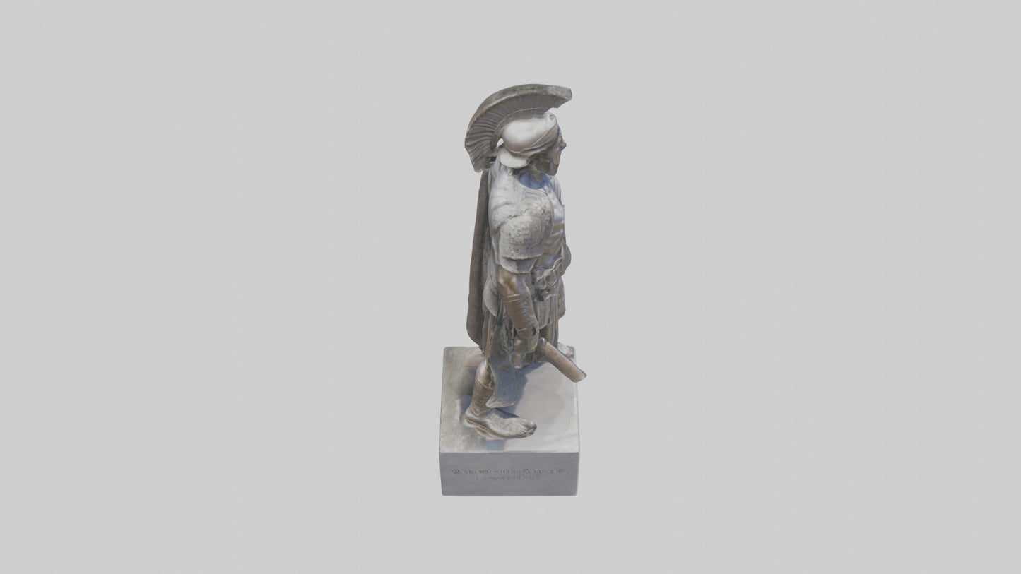 3D model Memorial to the Warriors statue model VR / AR / low-poly