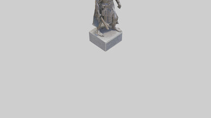 3D model Memorial to the Warriors statue model VR / AR / low-poly