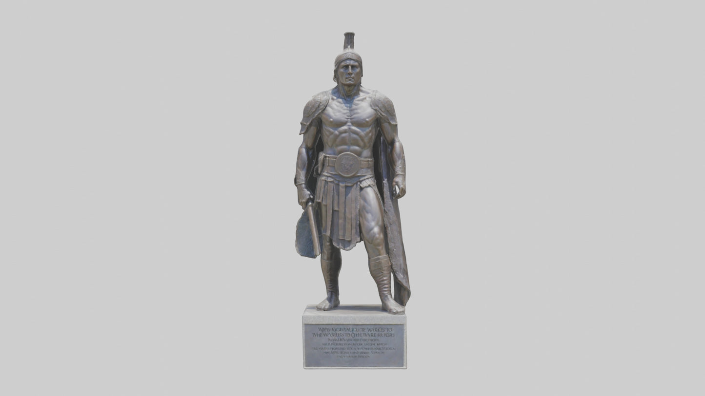 3D model Memorial to the Warriors statue model VR / AR / low-poly