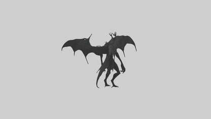 3D model Menacing shadow model VR / AR / low-poly