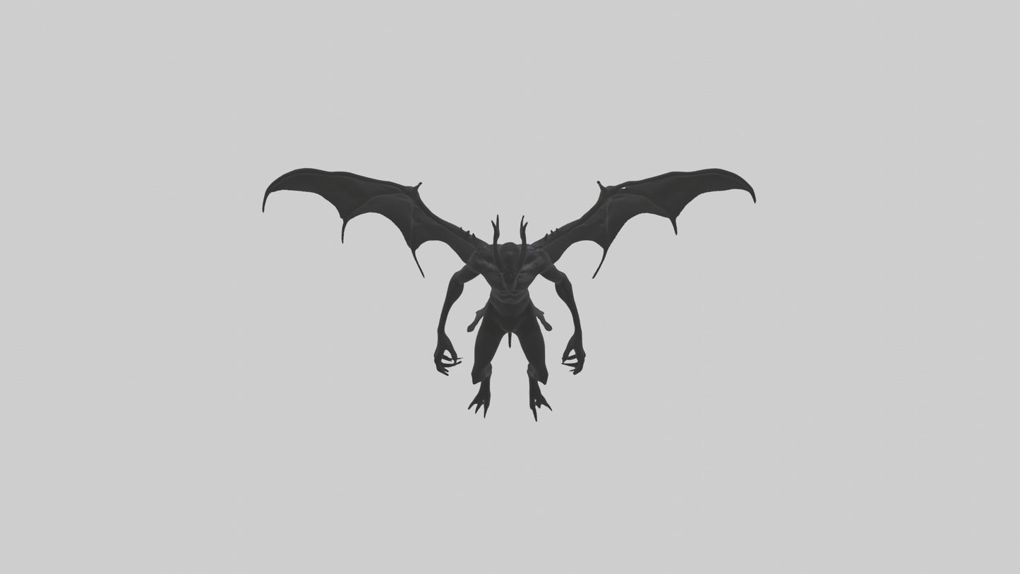 3D model Menacing shadow model VR / AR / low-poly