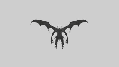 3D model Menacing shadow model VR / AR / low-poly