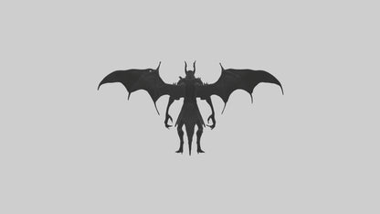 3D model Menacing shadow model VR / AR / low-poly