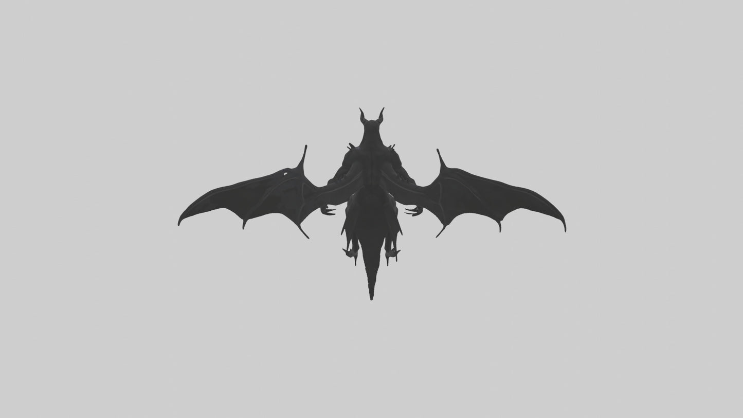 3D model Menacing shadow model VR / AR / low-poly