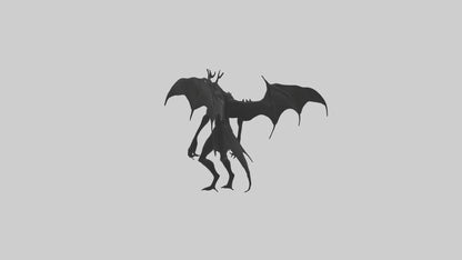 3D model Menacing shadow model VR / AR / low-poly